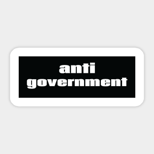 AntiGovernment Sticker